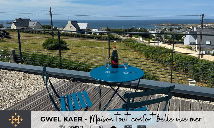 Plouarzel Chalet De Esquí | GWEL KAER - Comfortable house with pretty sea view