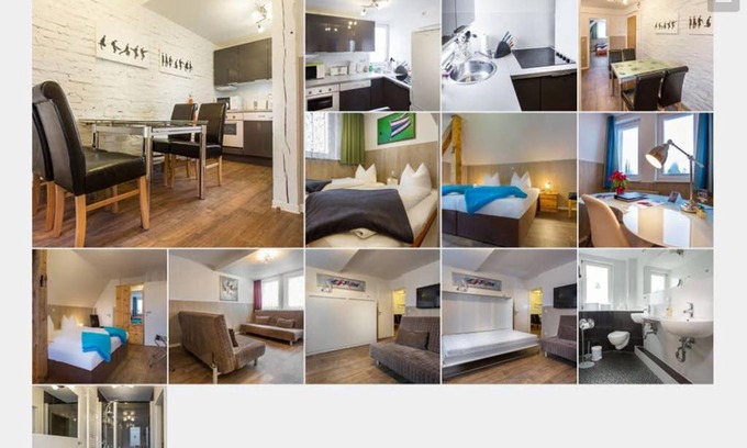 Greifswald Apartamento | H&H Apartment im Herzen der Stadt Nr 17-Karl mit Küche, Wohnzimmer und Esstisch