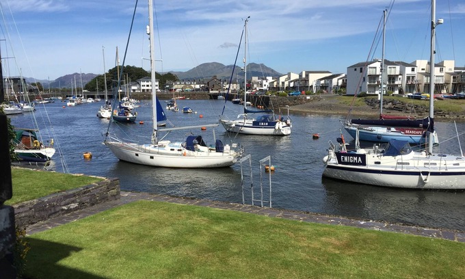 Borth-y-Gest Apartamento | Puerto-Side Apartamento En Porthmadog con impresionantes vistas