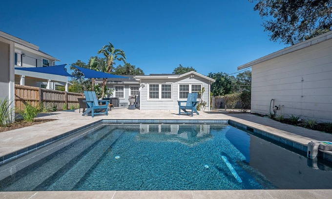 Old Seminole Heights Casa | Heated Pool Oasis Hilltop Hideaway Getaway