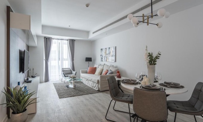 Dubai Marina Apartamento | HiGuests - Cloudy Apt, 10-min walk to Dubai Harbor