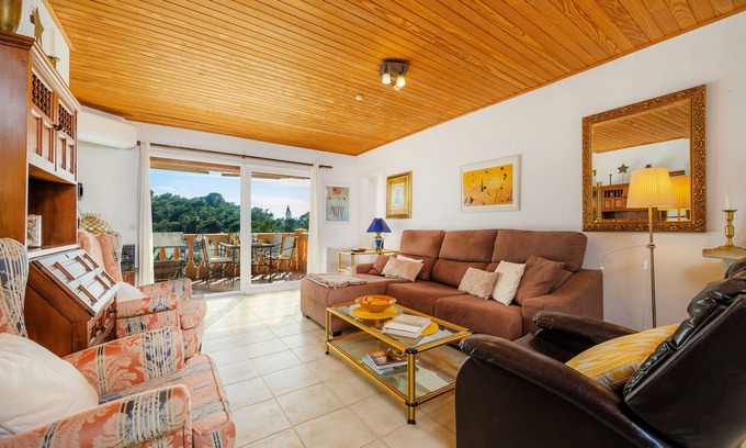 Cala Anguila-Cala Mendia Casa | Casa de vacaciones "Strandfinca Cala Romantica" con vistas al mar, jardín privado y Wi-Fi