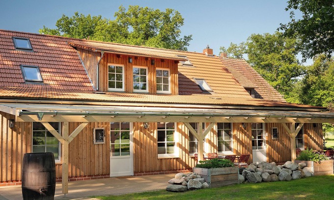 Strohen Apartamento | Apartamento 'Eichengeflüster' con terraza privada, jardín compartido y Wi-Fi