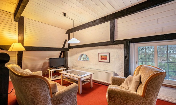 Rodenas Apartamento | Apartamento vacacional 'Rosenwohnung' con jardín comunitario y Wi-Fi