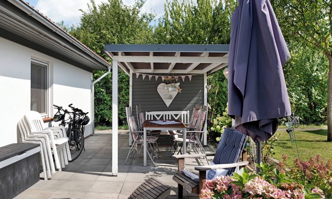 Hollern Casa | Casa de vacaciones 'Ferienhaus Apfelzauber' con terraza privada, jardín privado y Wi-Fi