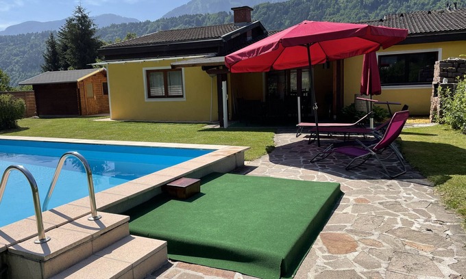 Gallizien Casa | Casa de vacaciones "Haus Linsendorf" con acceso privado al lago, piscina y Wi-Fi