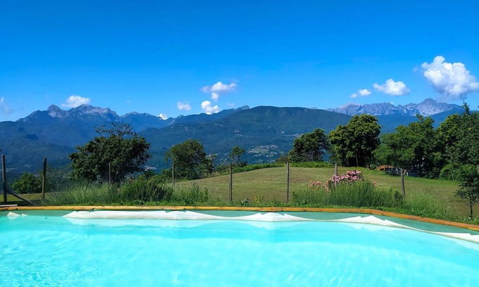 Pieve Fosciana Villa | Casa de vacaciones en Garfagnana piscina privada cerrada, WIFI