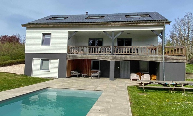 Somme-Leuze Casa | Casa de vacaciones para 12 personas con sauna