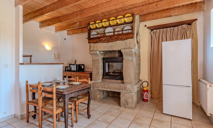 Porspoder Casa | Casa de vacaciones 'Le Gîte Bleu 2' con terraza privada y jardín compartido