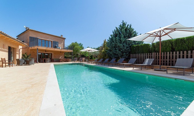 Es Palmer Casa | Casa de vacaciones 'S'hort Des Frares' con vistas a la montaña, Wi-Fi y aire acondicionado