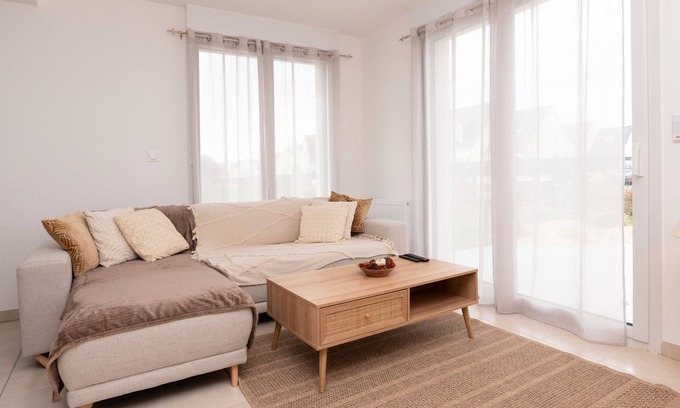 Damgan Casa | Casa de vacaciones 'Ty Brise Marynne' con terraza privada, jardín privado y Wi-Fi