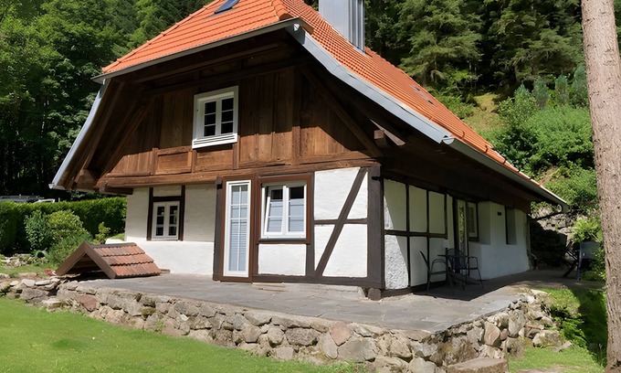 Hornberg Casa | Casa de vacaciones 'Waldhäusle, 70 m²' con vistas a la montaña, terraza privada y wifi
