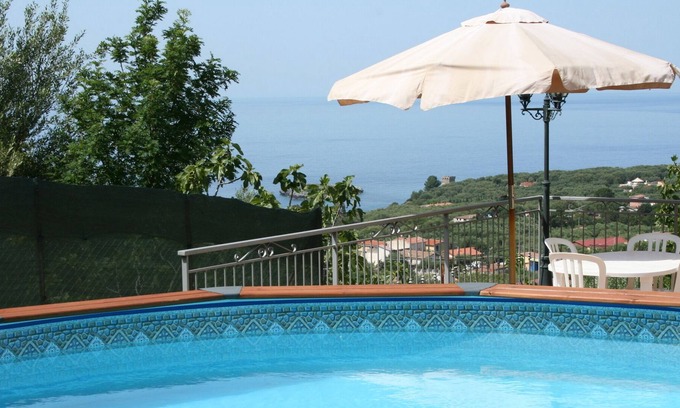 Marina Di Camerota Villa | Villa con piscina y vistas al mar en Marina di Camerota