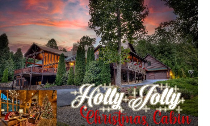 Blairsville Cabina | 🌲HOLLY JOLLY CHRISTMAS CABIN, 9 KINGS! 6700 SF, 9 BDR, 8 BATHS!🌲