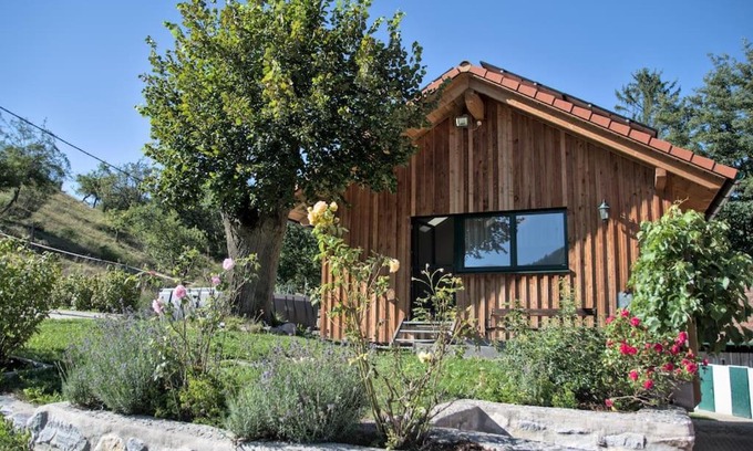 Sankt Veit an der Golsen Apartamento | Holzhäuschen mit Pool