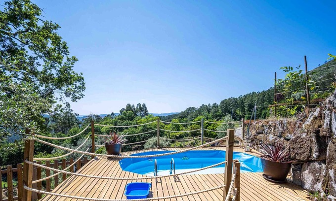 Mondim de Basto Casa | Homerez - House for 2 ppl. with shared pool and garden at Vilar de Ferreiros