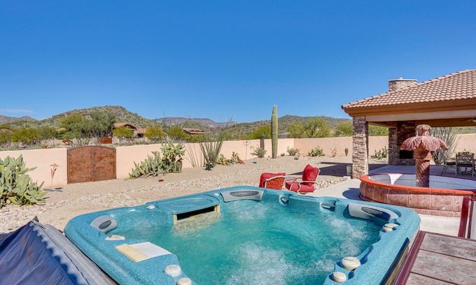Cave Creek Casa | Hot Tub, Yard & Views: Spacious Cave Creek Home