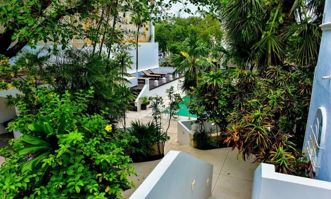 Centro de Playa del Carmen Hotel | Hotel tropical casa blanca