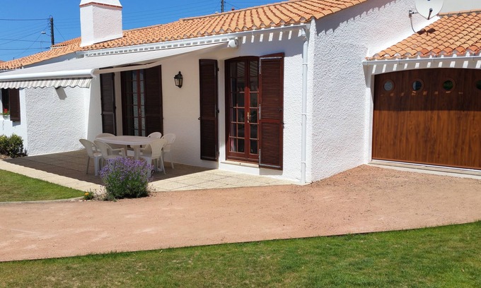 La Chaume Casa | Casa 6 Pers., 200 M del mar. Jardín cerrado. Muy calmado.