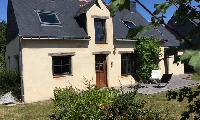 Plougoumelen Casa | Casa de encanto en el cáñamo y cal madera entre el mar, ríos y el campo