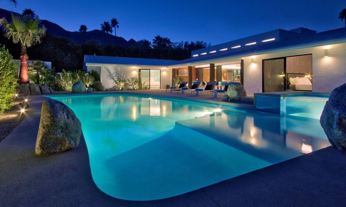 Old Las Palmas Casa | 6BD / 9BA Estate, cancha de tenis, piscina, spa, vistas, se admiten perros y privado