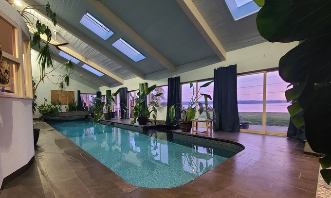 Port Ludlow Casa | Indoor Pool w/ Amazing Waterfront Views & Hot Tub