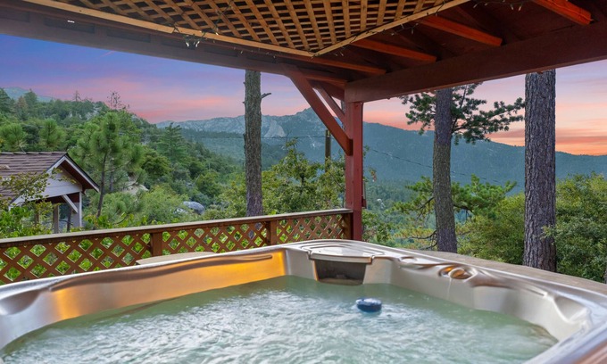 Pine Cove Casa | casa inspiradora con la puesta del sol "perca" Vistas y Spa