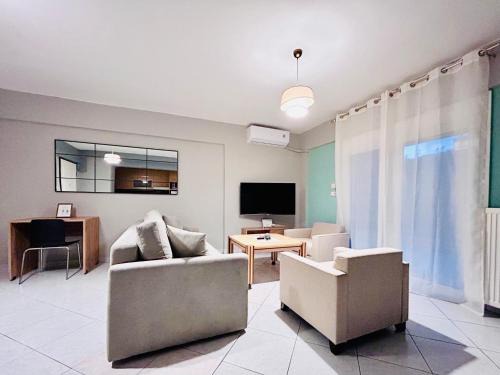 Polichni Apartamento | ITHACA Πολυτελές διαμέρισμα 3ου με θέα