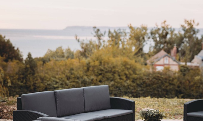 Cricqueboeuf Apartamento | Joli Appartement Dans Propriété Normande Surplombant la mer