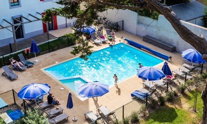 Pornichet Apartamento | Au pied de la plage! Joli Studio 4p, accès piscine, Wi-Fi Gratuit