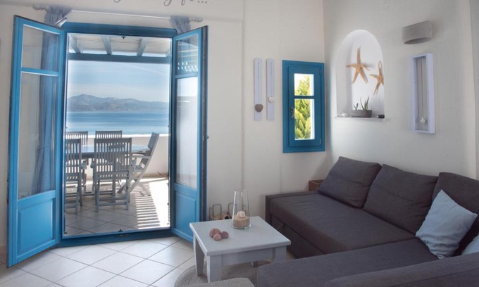 Piso Livadi Casa | JUST BLUE with amazing Sea Views in Piso Livadi