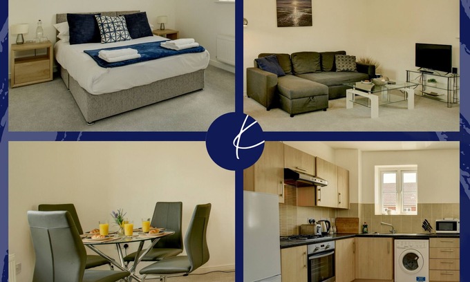 Bridgwater Apartamento | K Suites - Stunning 2 bed House w/ FREE parking