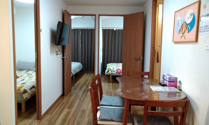 Kaminarimon Apartamento | Kaminarimon 3 / F 3 habitaciones, 5 camas, habitación para 2 personas.