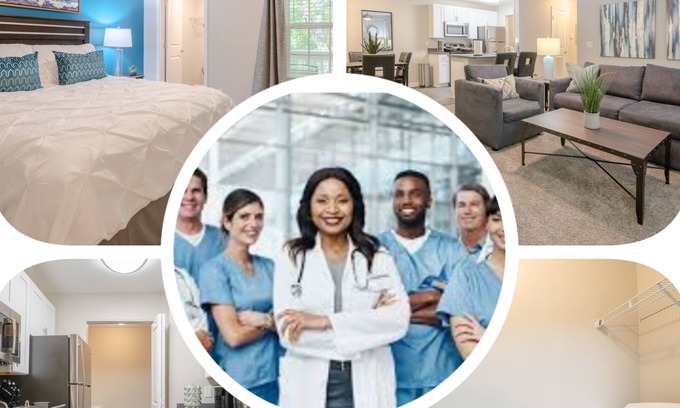 Arcadia Apartamento | ✭King Bed✭Hospital✭W/D✭20min→BMW✭Netflix✭3 TVs