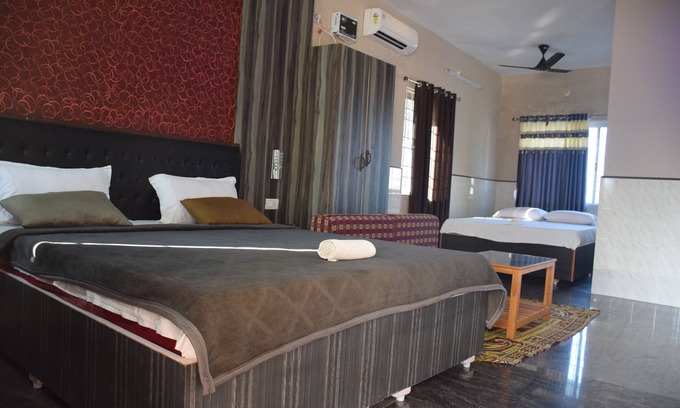 Mahabalipuram Beach Casa | Habitación King Suit Family en Vinodhara Guesthouse.