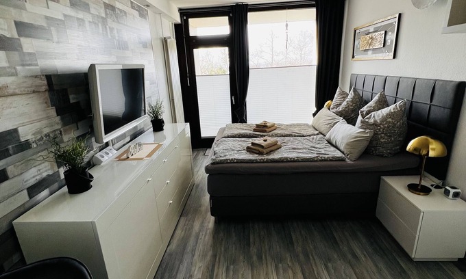 Region Hannover District Apartamento | Exclusivo apartamento con vista al mar, sauna y piscina en la casa, parque de vacaciones.