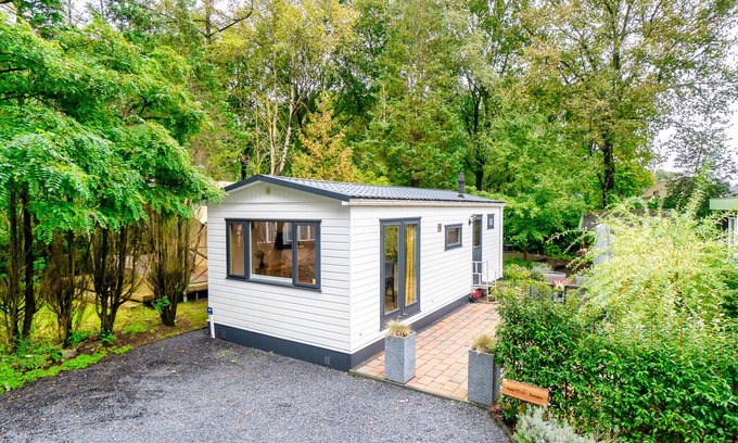 Krachtighuizen Chalet De Esquí | Knus chalet op de Veluwe – natuur, rust & gratis e-bikes - naast Saunadromen