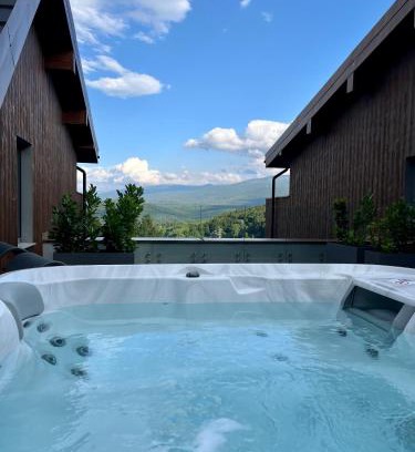 Szklarska Poreba Apartamento | Kras Resort Rubin Apartament 304 z prywatnym jacuzzi i tarasem z widokiem na góry