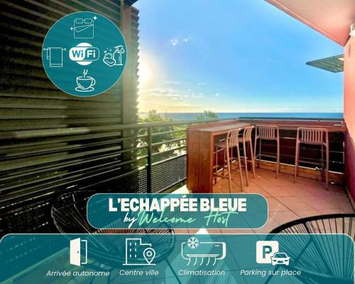 Sainte-Clotilde Centre Apartamento | L'échappée Bleue, T3 vue mer, proche de l'aéroport