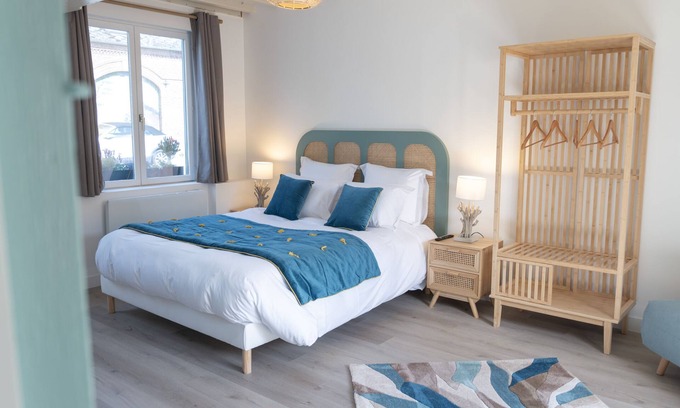 Quevauvillers Apartamento | Le Lagon-Apartamento-Diseñador-Baño con ducha-Terraza
