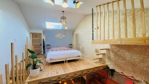 Saint-Medard-d'Aunis Casa | L'atelier - Duplex Gîte de charme avec Spa La Rochelle