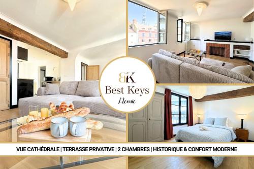 Sens Apartamento | L'Iconic - By BEST KEYS - Vue Exceptionnelle Cathédrale - Terrasse Privée- Prestige en Plein Cœur de Ville - Tout à Pied - Standing Charme & Calme - Check-in Autonome - Internet WiFi Fibre offert - Smart TV - Machine à Café Nespresso