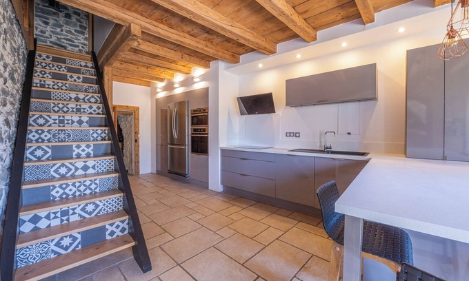 Huez-en-Oisans Casa | L'Oisans Bleu - Village house with terrace and garden