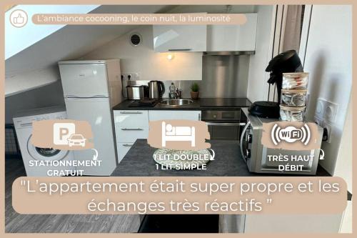 Bourg-en-Bresse Apartamento | La Barbotine - Cosy - Centre ville