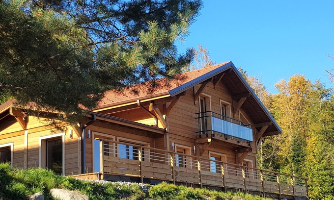 La Bresse Chalet De Esquí | La Bresse chalet con vistas a la montaña sauna panorámica