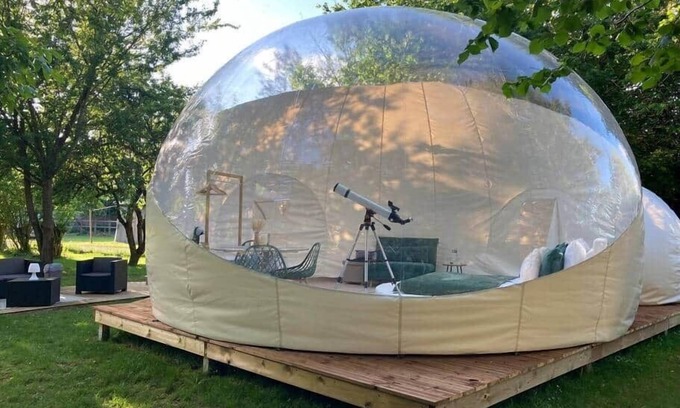 Crecy-sur-Serre Casa | La bulle XXL (chauffée) Au Domaine Du Pré Dieu