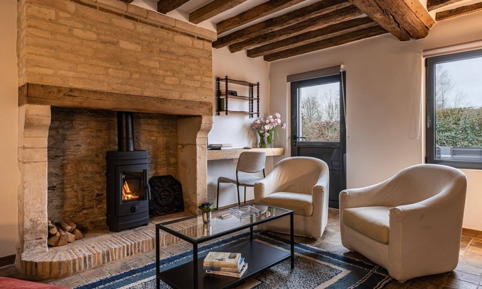 Belle Vie en Auge Casa | La Maison Cornière - Tres Habitaciones Casa, Capacidad 6