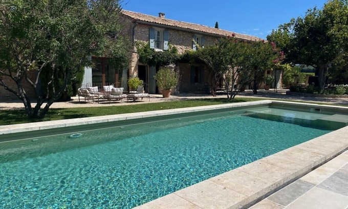 Roussillon Casa | Mas Pergoline -Casa-Superior-Baño con bañera-Vista