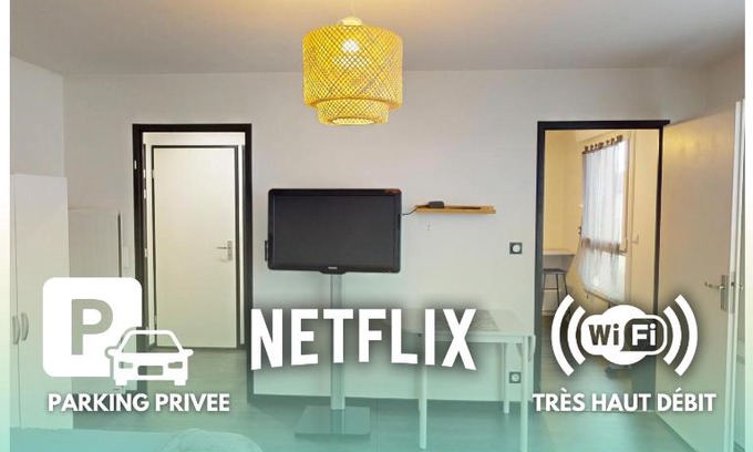 Bussy-Saint-Georges Apartamento | La perle de Bussy- Grand studio cosy -Parking-Balcon- Disneyland - Paris