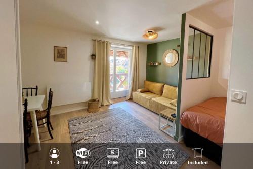 Sainte-Croix-en-Plaine Apartamento | La Poulie - Apartment with Balcony and Free Privative Parking - Close to Colmar